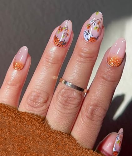 JMEOWIO Halloween Automne Ongles Gel Autocollant UV Nail Art Sticker