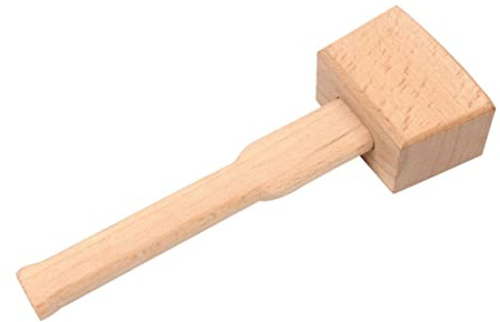 Operitacx Marteau De Menuiserie Bois Naturel Outil De Bricolage Pour Sculpture Sur Cuir Maillet Pratique Pour Travaux Manuels