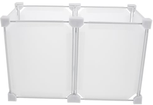 Panier Séparation Rangement Plastique Congélateur en pour Blanc | Installation Facile, Organisation Pratique, Usage la Cuisine et Stockage, Bacs pour Classement, Format Compact