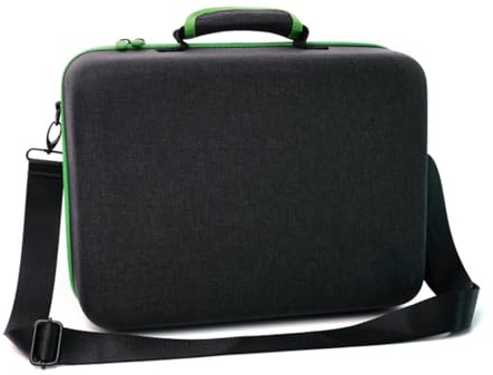 ZenithAur Estuche de transporte para consola de juegos con carcasa dura de EVA para defensa contra impactos, compartimentos personalizados y correa desmontable para consolas y