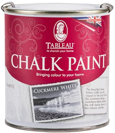 Tableau Chalk Paint, Cuckmere White, 1000.0 Millilitre, (Pack of 1), TCCW1