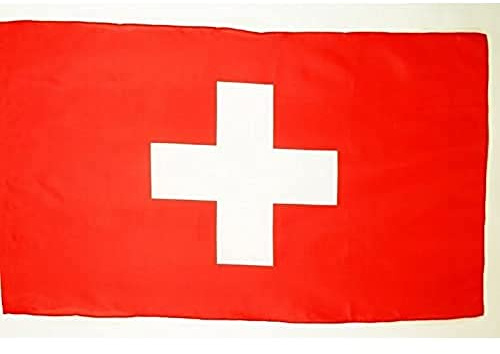 AZ FLAG - Flagge Schweiz - 250x150 cm - Helvetische Fahne 150 x 250 Cm Scheide Für Mast - Flaggen