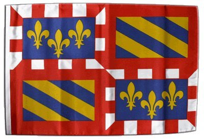Flaggenfritze Flagge/Fahne Frankreich Burgund + gratis Sticker