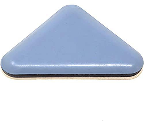 Adsamm® / 4 x scivoli autoadesivi in PTFE/grigio azzurri / 35x35x45 mm/triangolari/pad adesivi in PTFE e gomma da 5 mm di spessore/piedini protettivi per arredi Adsamm® Quality