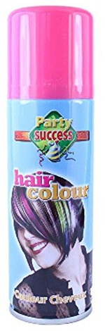 HOT LOOK LDIES Unisex-Haarspray, weiß, schwarz, gelb, orange, pink, silber, violett, rot, grün, blau, 125 ml (Rosa)