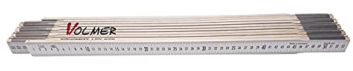 Nivellierzollstock 5 m, (Geometer-Maßstab), Transportlänge 57,5 cm – beide Seiten cm/mm-Teilung