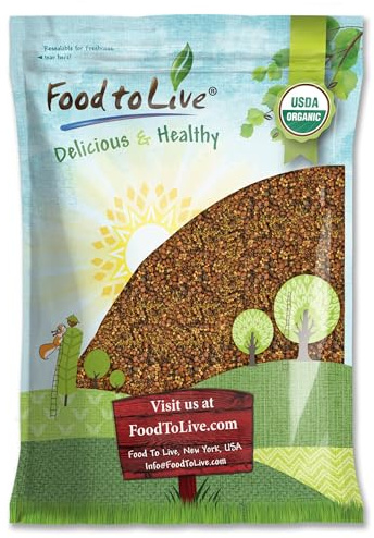 Food to Live Organic Salad Mix of Sprouting Seeds, 10 Pounds — Non-GMO Broccoli, Radish, Clover, Alfalfa. Rich Germination Rate, Non-Irradiated, Kosher, Vegan Superfood, Bulk, Rich in Sulforaphane