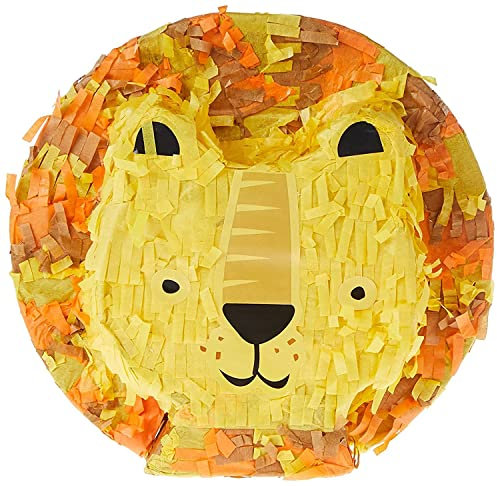 Adorable Mini Lion Pinata Favor Decoration (19cm x 18cm) - Perfect Party Decoration for Kids & Lion-Themed Celebrations - 1 Pc