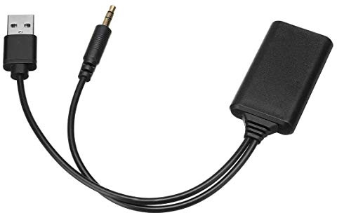 System-S Cavo adattatore Bluetooth per autoradio con USB e jack nero per BMW