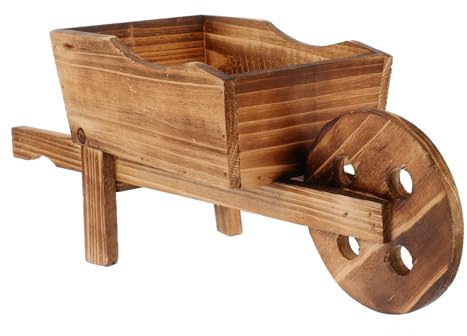 Happyyami Unique Ornamental Wheelbarrow Planter Small Succulent Pot Indoor Plant Pots