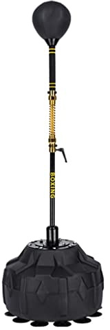 Standboxsäcke Boxsack Cobra Bag Fitness Reflex Bag Geschenk 4 Ersatzbälle Und Boxhandschuhe Freistehende Workout Punching Ball Speed ​​Bag Boxsack Mit Ständer Und Verstellbarer Höhe