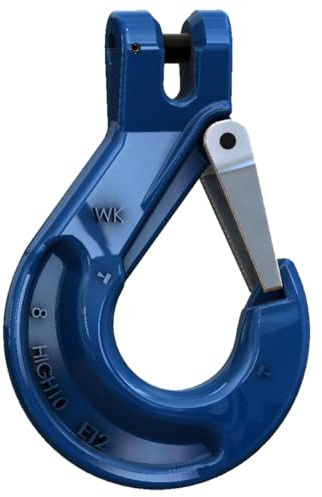 Gabelkopfhaken GK10 WLL 2500 Kg 8mm mit H-Stempel Zurrkette Kettengehänge Anschlaghaken Haken