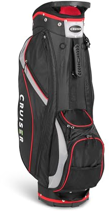 Cruiser Golf CB2 Golfwagentasche – super leichte Trolley-Tasche – nur 1,7 kg – große Zubehörtaschen – Tragegriff oben – Kühltasche – geräumige 8-Wege-Trennwand oben