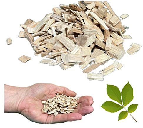 Down the Cove 500g Hickory Wood Chips - Coarse 8mm Natural Hardwood BBQ Smoker Chips for Smoke Boxes, Smoker Boxes, Gas Grills, Charcoal BBQs, Foil Pouches and Outdoor Food Smoking