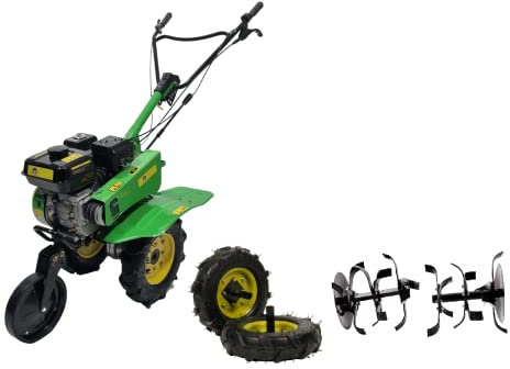 Bauen 28B gartenfräse Benzin 7,5 PS, Riemenantrieb, 750 mm Arbeitsbreite, arbeitet bis zu Einer Tiefe von 30 cm, 3 Gänge: 2 Vorwärts & 1 Rückwärts, Selbstfahrend, Ideal für die Eigenversorgung