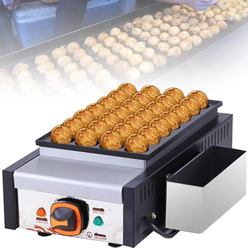 MLYYYDSS Macchina per Takoyaki Commerciale, 28 Fori Polpo Elettrico Giapponese Polpette di Pesce Griller Maker Piastra per Griglia Antiaderente Torta Pancake Macchina
