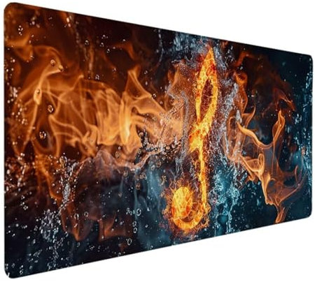 BEIJUYHU Premium Gaming Mauspad XXL 1200 x 600 x 3 mm - Wasserdicht & rutschfest - Genähte Kanten für Haltbarkeit - Perfekt für PC, MacBook und Laptop Traum Notiz J - P