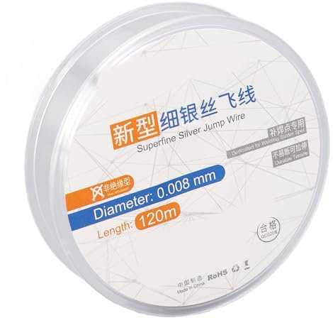 Fil d'argent Fil à Souder BGA 0,008 Mm 120 M pour Réparation PCB Téléphone D' Digitales