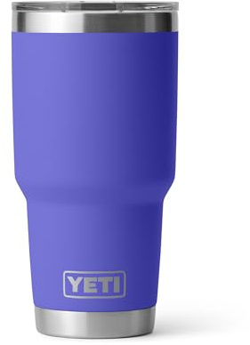 YETI Rambler Gobelet isotherme en acier inoxydable avec couvercle MagSlider, 887 ml, violet outremer