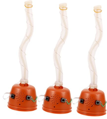 Vaguelly 3 Pièces de Jouets musicaux pour bébé bébé Cactus Jouets de Construction de Danse Bricolage Musical de remplaçable Plastique