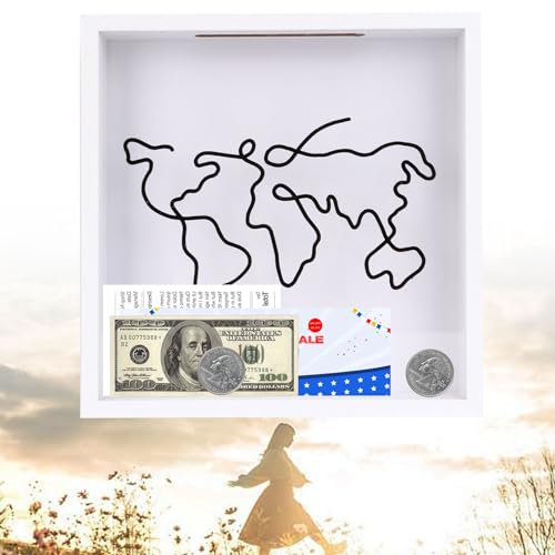 Large Wooden Shadow Box Frame 11x11 Inch | 3cm Deep Picture Frames Box Display | Keepsake Memory Box for Tickets, Postcards, Souvenirs & Crafts 3D | Travel Collection Frame | Archive Boxes