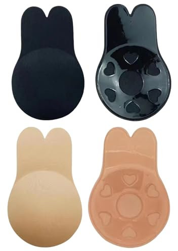 MUNSKT 2PCS Invisible Soutien Gorge Autoadhésif pour Robe,Mariage,BH Adhésif,Push-Up Bra pour Les Femme