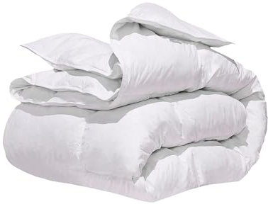 NORDIC SCHILLER 140 x 200 Daunendecke, Ganzjahresdecke, Atmungsaktiv, Feuchtigkeitsregulierend, Nachhaltige Daunenfüllung, Maschinenwaschbar, Inklusive Aufbewahrungstasche