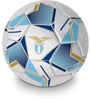 Mondo Toys - Pallone da Calcio Cucito S.S. LAZIO PRO - Prodotto Ufficiale - misura 5-400 g - colore Bianco Celeste - 23058
