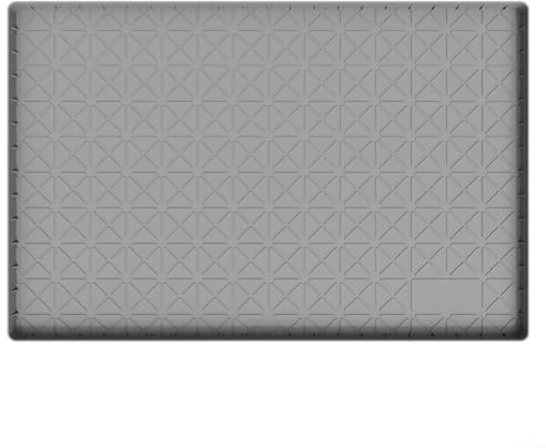 Fauhapyway Alfombrilla de silicona para debajo del fregadero, forro de gabinete de cocina, bandeja de protección impermeable, antideslizante, alfombra de área de lavandería, 71 x 56 x 2 cm, gris, 86 x