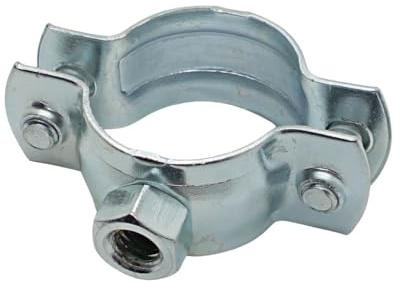 10x Schraubrohrschellen 20-26mm 1/2'' Stahl Verzinkt Rohrschellen