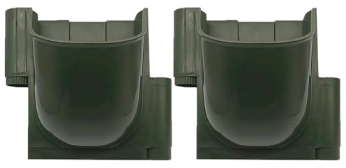 Lawnoval Scatole verticali per piante da coltivazione senza suolo, pareti verdi, confezione da 2, bianco o verde, 20 x 20 x 20 cm, verde