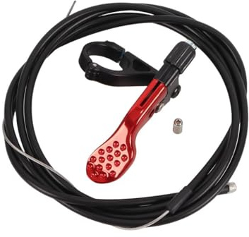 Voyoo Palanca de Mando a Distancia para tija de sillín de Bicicleta, Kit de Elevador de Postes, Adecuado para manillares de 22,2 mm (Rojo)