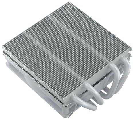 Compatible con el Enfriador de CPU de Perfil bajo DH380 | Enfriador compacto de 4 tubos de calor compatible con versiones Intel LGA AMD AM5 AM4 mini ITX(DH380-Silver)