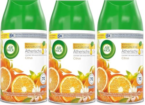 AIRWICK 3 x Nachfüller Sparkling Citrus für Freshmatic Max - 250ml