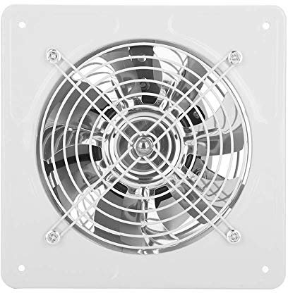 40 Watt 220 V Wand Abluftventilator Geräuscharm Fensterlüftungsöffnung Belüftung für Badezimmer Küche(White)