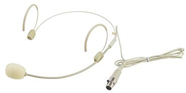 OMNITRONIC UHF-300 - Micrófono de diadema para transmisor de bolsillo UHF-300, color carne