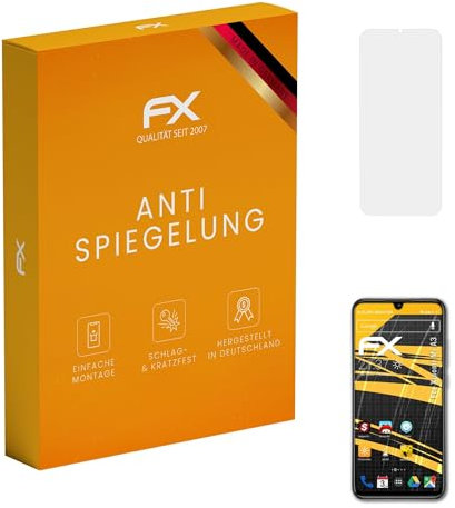 atFoliX Película Protectora compatible con Xiaomi Mi A3 Lámina Protectora de Pantalla, antirreflejos y amortiguadores FX Protector Película (3X)
