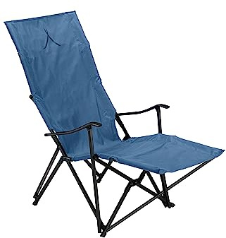 GRAND CANYON Campingstuhl EL Tovar Lounger Relax-Klappstuhl – Campingstuhl mit Fußstütze, hoher Rückenlehne und leichtem Aluminiumrahmen für Outdoor und Camping Dark Blue, Einheitsgrösse