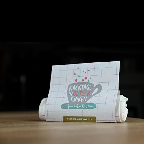 HappyLife Geschirrhandtuch Geschirrtuch (Kacktage in Glitzer tunken)