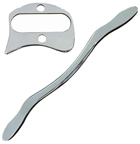 Medical Grade Gua Sha Stainless Steel Tool Set(2pcs),Scraping Massage Tool -AnTiexi IASTM Tool Set Muscle Scraper Great Soft Tissue Mobilization Tool (2pcs Set)