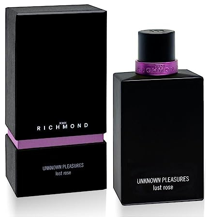 John Richmond - Unknown Pleasures Lost Rose Eau De Parfum - Intensiver Unisex-Parfüm mit geheimnisvollem Charakter, olfaktorischer Duft Amber- holzig - Moschus.Flasche 100 ml