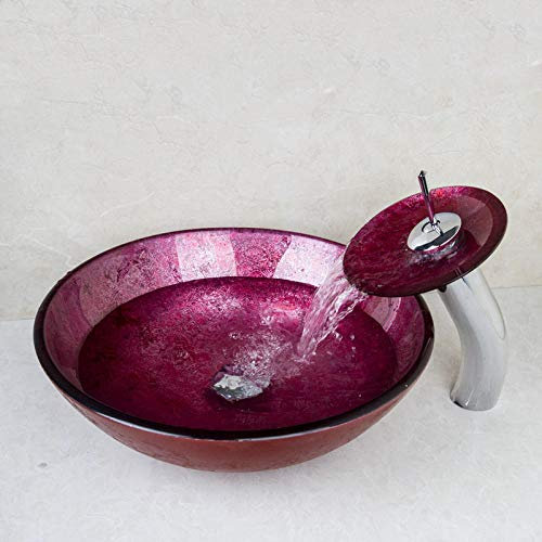 Basin Sink Unique Tempered Glass Basin Sink Washbasin Faucet Set Countertop Washbasin Boat Washbasin Washbasin Bathroom Faucet