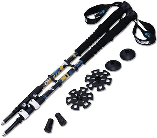 Verstellbare Gehstock-Trekkingstöcke, Gehstock, Aluminiumlegierung, Schießstock, Wanderstöcke, Teleskop-Alpenstock-Krücke, 2 Stück, 240 g/Stück, Geschenk für Eltern