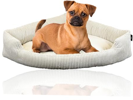 Rohrschneider XXL Cord Eck-Hundebett für große Hunde (2 95x70cm)