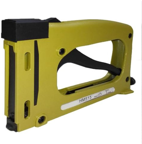 1 pièce Agrafeuse à main en métal jaune Industrie Art Photo Cadre Agrafeuse Portable Système de suivi des ongles Outil de cadre