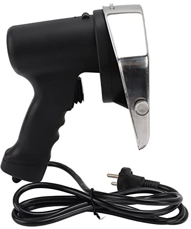 Fdit Viande électrique pour Kebab avec épaisseur de Tranche Réglable, Poignée Ergonomique, Lame, Construction en Acier Inoxydable ABS, Puissance 80 W pour les Magasins de