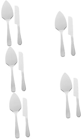 Amosfun 5 Ensembles ensemble de couteaux à gâteau serveur de gâteau pelle à gâteaux coupe fromage fromage cake server xoutil fourniture de cuisine pelle de cuisine Acier inoxydable