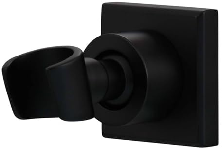 SHUGUANG Support Pommeau de Douche Noir Installation de Forage Accroche Pommeau de Douche Angle Réglable Support Douchette Acier Inoxydable Porte Pommeau de Douche Mural