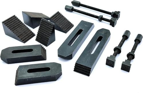 Buyohlic 6mm Clamp Kit For Rotary Tables, Milling Tables, Face Plates & Vertical Slide (24 pcs Clamp Kit- 6mm)