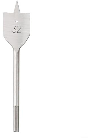 High carbon Steel Wood Drill Bit, Flat Wood Drill Bit, Fast and Accurate Drilling (32mm)